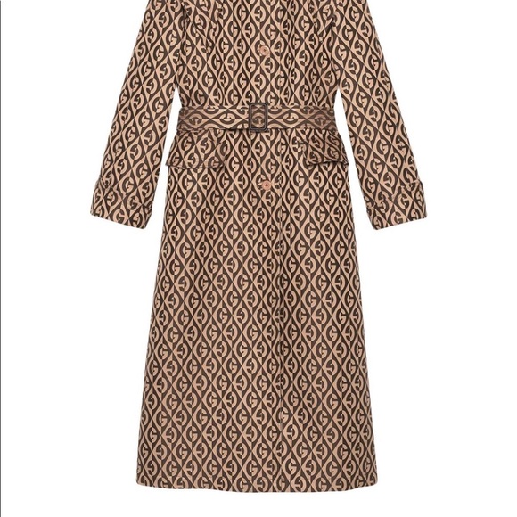 Gucci G rhombus trench coat size 12-14 - Picture 3 of 7